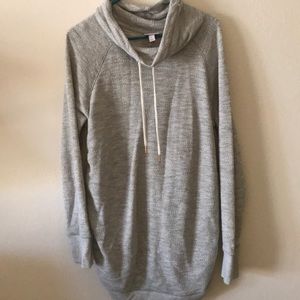 Maternity sweater with slouchy neckline